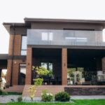 front view of modern designed concrete residential hgk376v